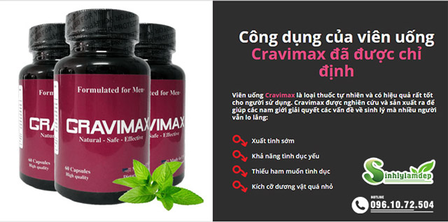 Công dụng của thuốc Cravimax