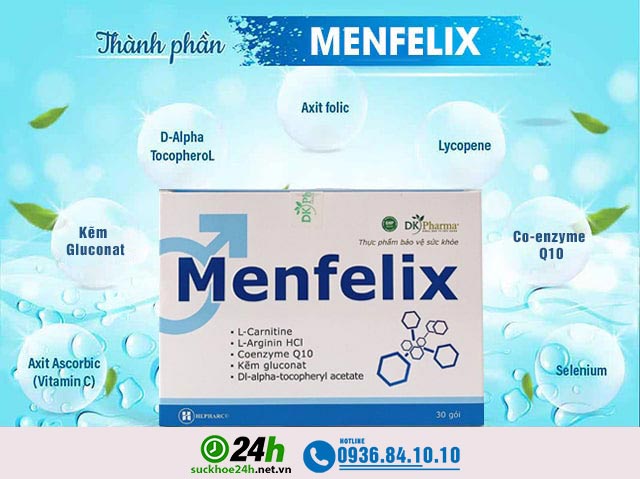 Thành phần của sản phẩm Menfelix
