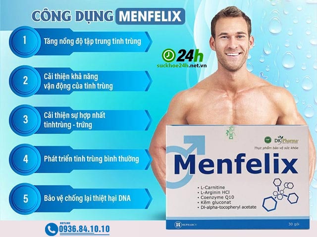 Công dụng của sản phẩm Menfelix