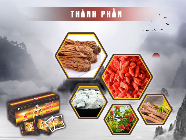 Thành phần của sản phẩm Nam Á Cường Thận
