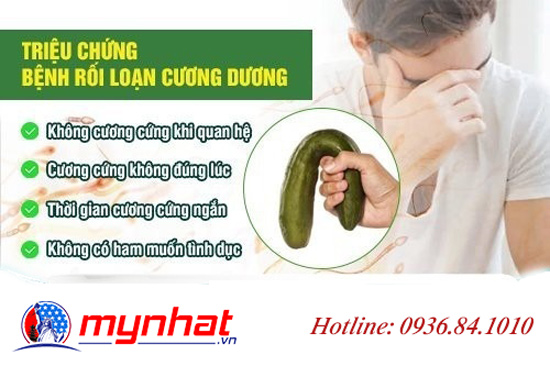 Biểu hiện rối loạn cương ở người trẻ tuổi