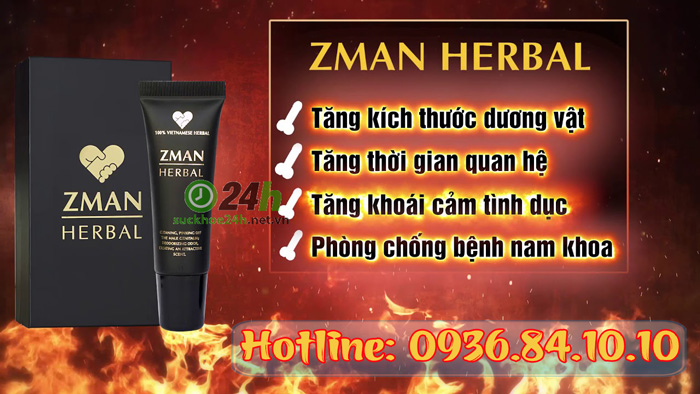Công dụng Zman Herbal