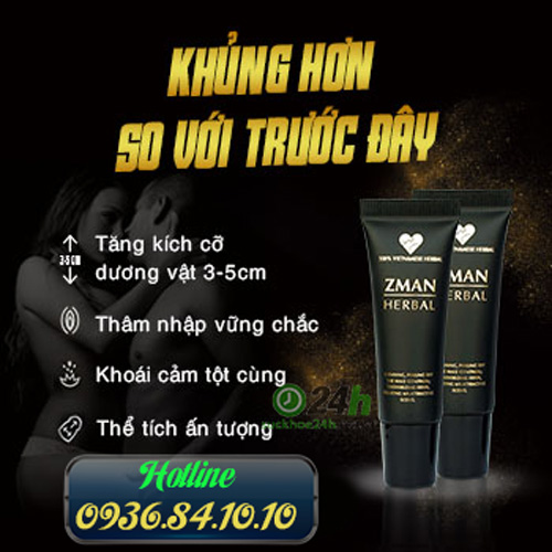 Cách dùng Zman Herbal